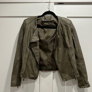 Women’s moto faux leather jacket